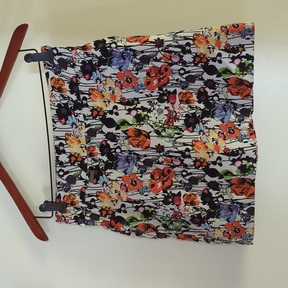 Vibrant Floral Mini Skort
